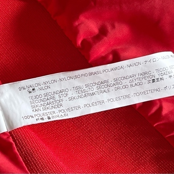 Zara Woman Red Quilted Zip Up Jacket Size M - Picture 13 of 15